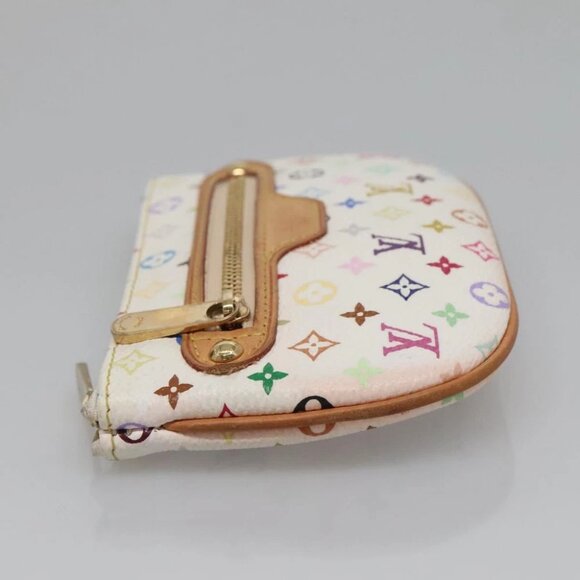 LOUIS VUITTON Monogram Multicolor Pochette MM Pouch White - Picture 6 of 16